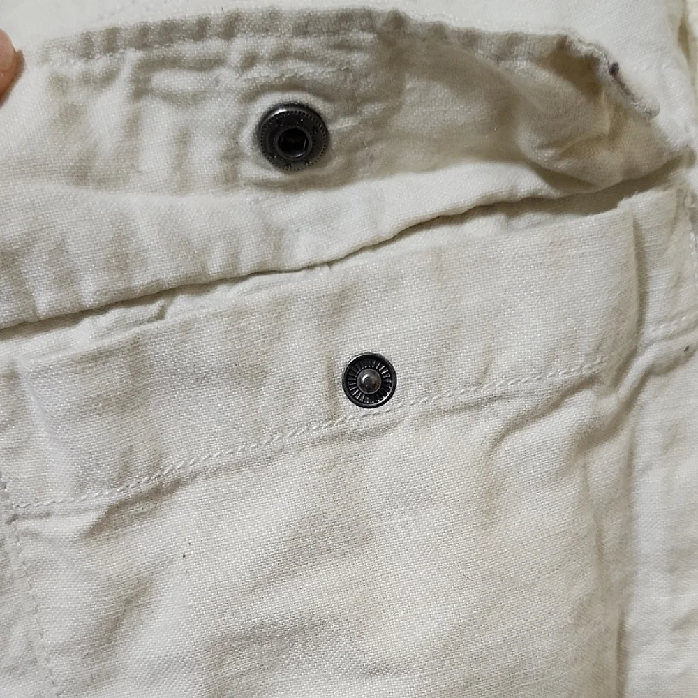 Banana Republic Cream Straight Fit Pants
